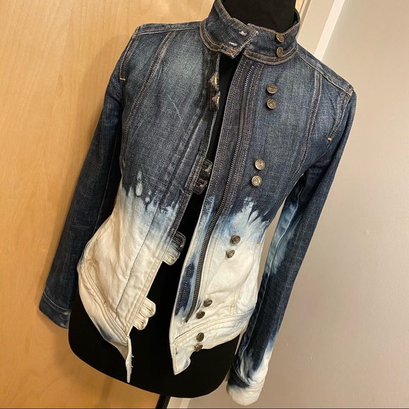 Citizens of Humanity Customized Distressed Denim Jacket Women’s Size Small - Picture 12 of 16